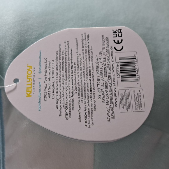 Squishmallows Banks The Blue Badger 16" Stuffed Animal Plush Toy NWT - Picture 5 of 5